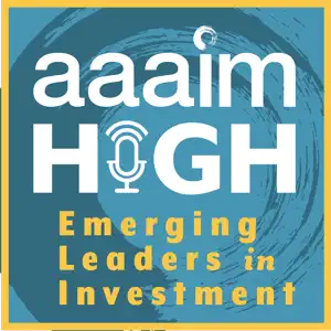 AAAiM High podcast logo on investment leadership.